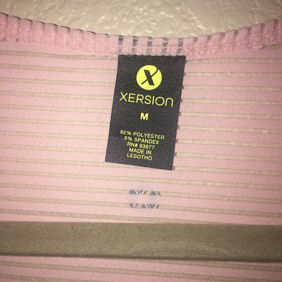 NWT! Medium Xersion Lt. Pink Sheer Tank Top - Picture 3 of 6